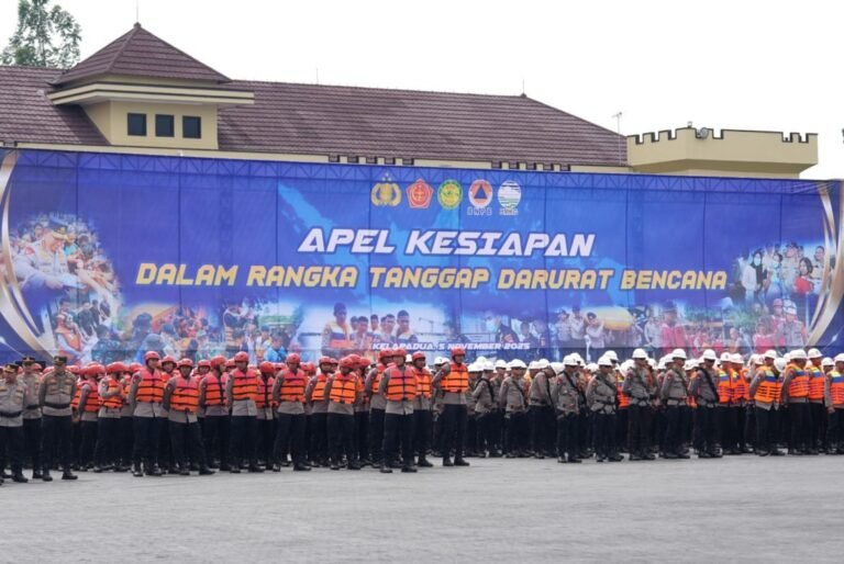 Antisipasi Fenomena Cuaca Ekstrem, Polri Gelar Apel Tanggap Darurat Bencana