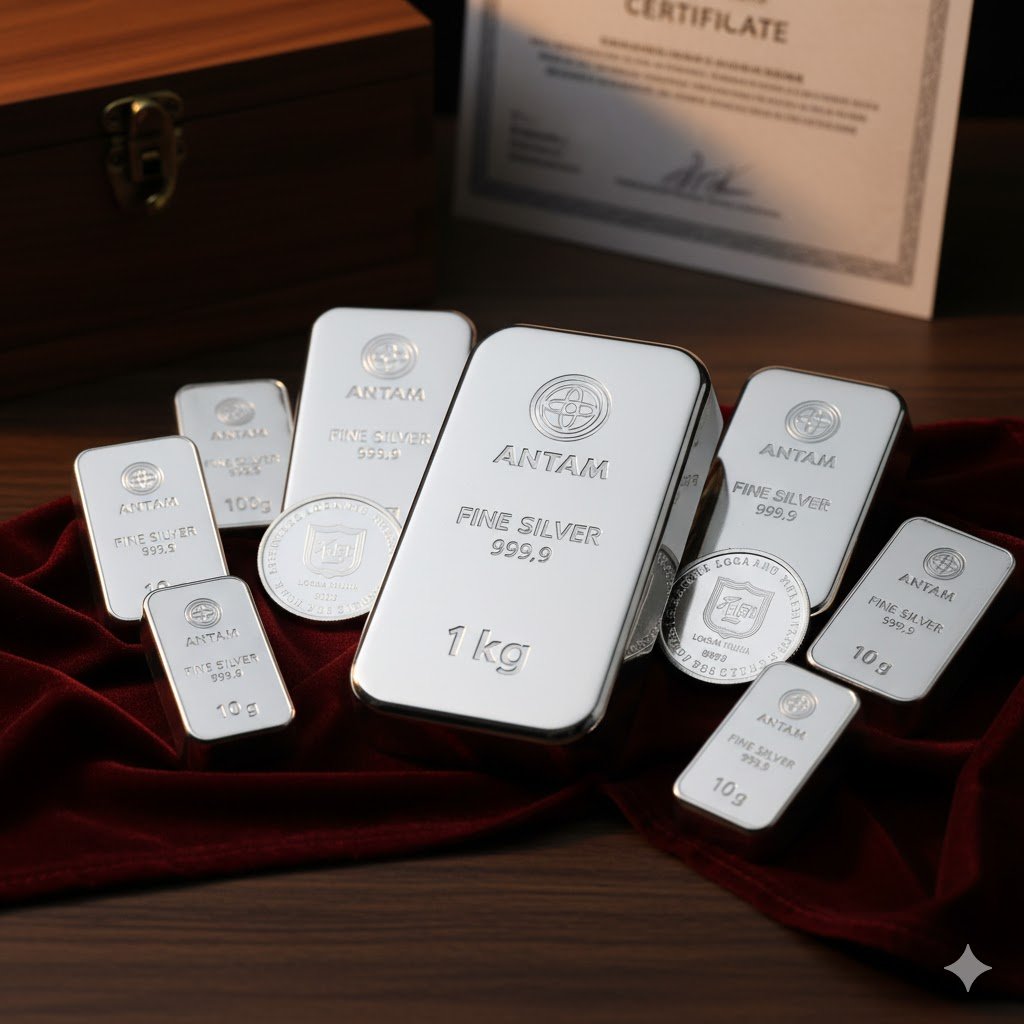 Perak Antam Melonjak ke Rp32.625 per Gram, Harga Naik Tajam Jelang Akhir November 2025