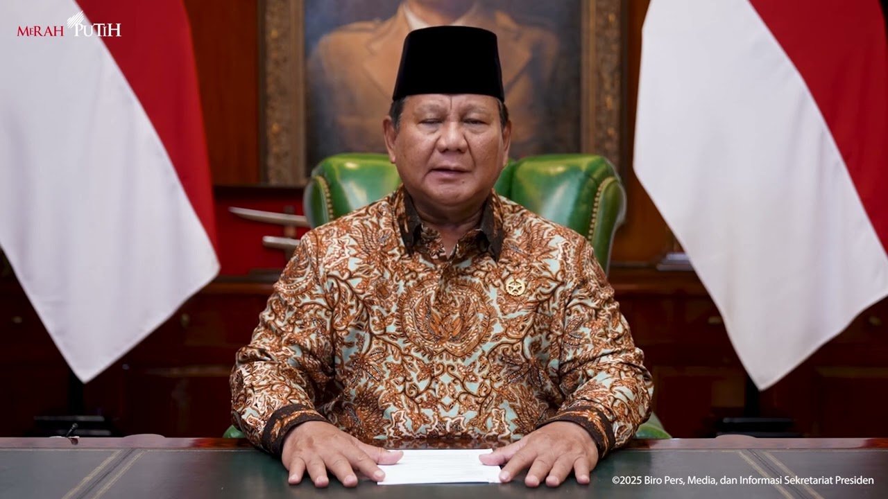 Presiden Prabowo Ajak Rakyat Perkuat Persatuan dan Gotong Royong Saat Natal 2025