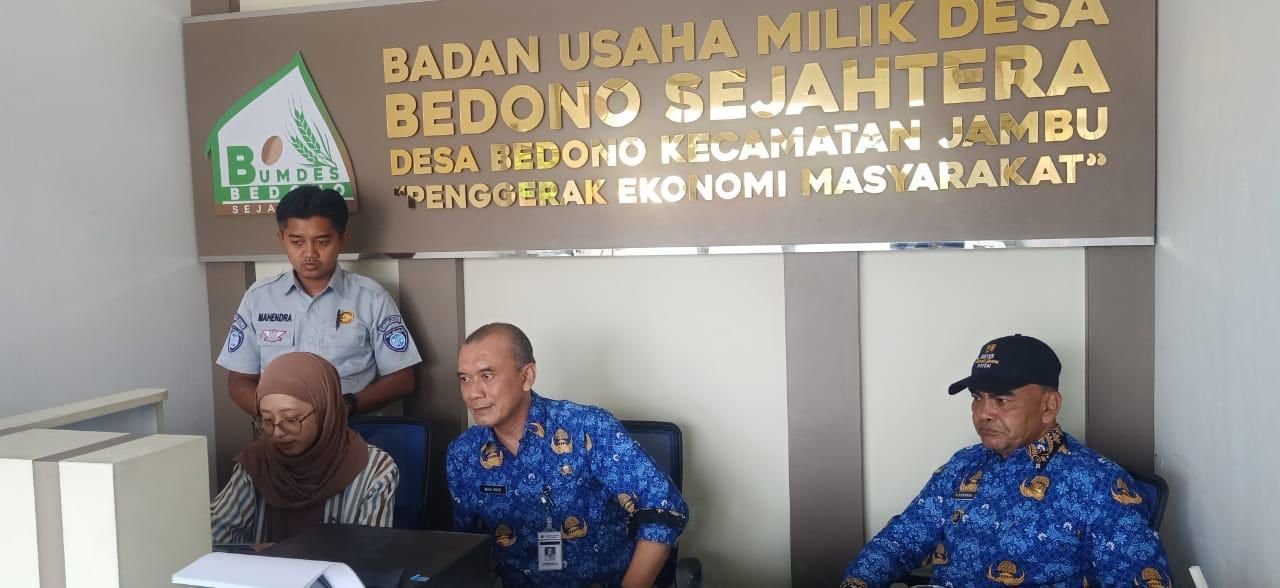 Jasa Raharja UngaranOptimalkan LayananSamsat Budiman melalui Monitorting di BUMdes Bedono Sejahtera