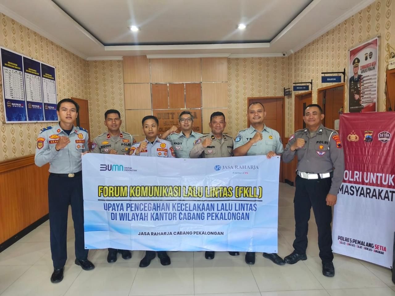 Jasa Raharja Pekalongan dan Polres Pemalang Perkuat Sinergi Lewat Forum Komunikasi Lalu Lintas