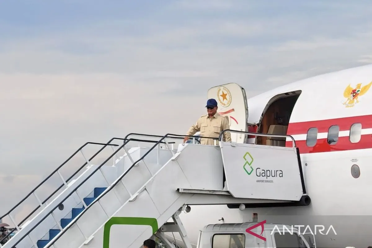 Presiden Prabowo Kembali ke Jakarta usai Pantau Pemulihan Bencana