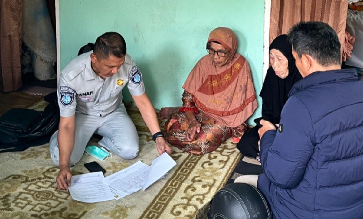 Jasa Raharja Gerak Cepat Lakukan Survei Laka Lantas serta Kunjungi Korban dan Ahli Waris di Panyalaian, X Koto, Tanah Datar