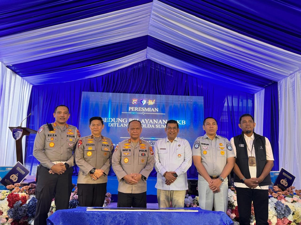 Jasa Raharja Sumbar Hadiri Peresmian Gedung Pelayanan BPKB Direktorat Lalu Lintas Polda Sumbar