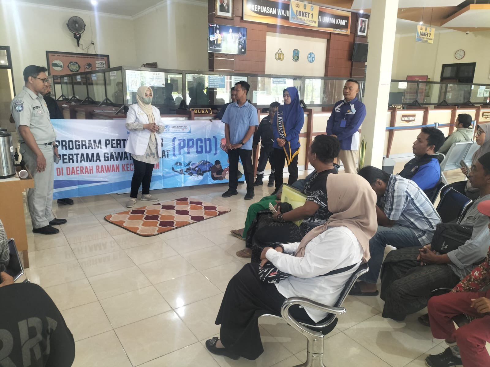 Jasa Raharja Cabang Pamekasan Gelar Kegiatan MUKL dan PPGD di KB Samsat Sampang