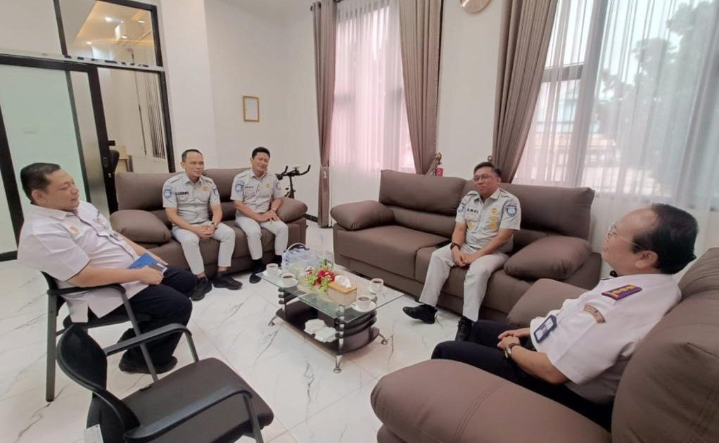 Jasa Raharja Wilayah Lampung Perkuat Koordinasi PAM Lebaran Melalui Kunjungan ke BPTD Kelas II Lampung