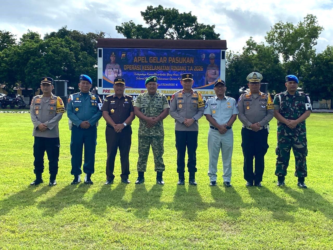 Jasa Raharja NTB Dukung Operasi Keselamatan Rinjani 2026 Melalui Apel Gelar Pasukan di Polda NTB
