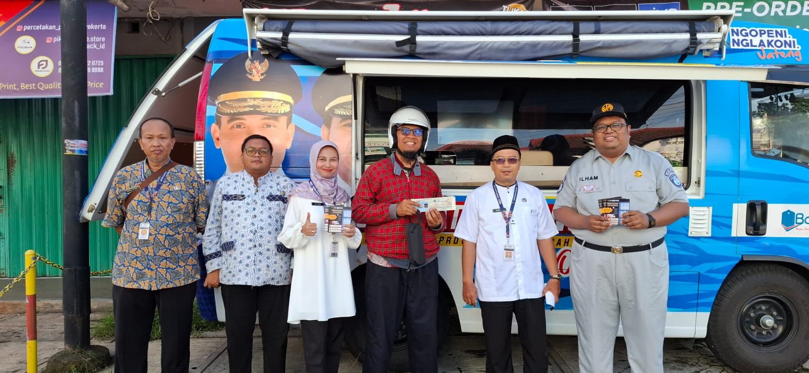 Tingkatkan Kepatuhan Pajak dan Keselamatan Jalan, Jasa Raharja Purwokerto dan Tim Pembina Samsat Purwokerto Gelar Operasi Gabungan