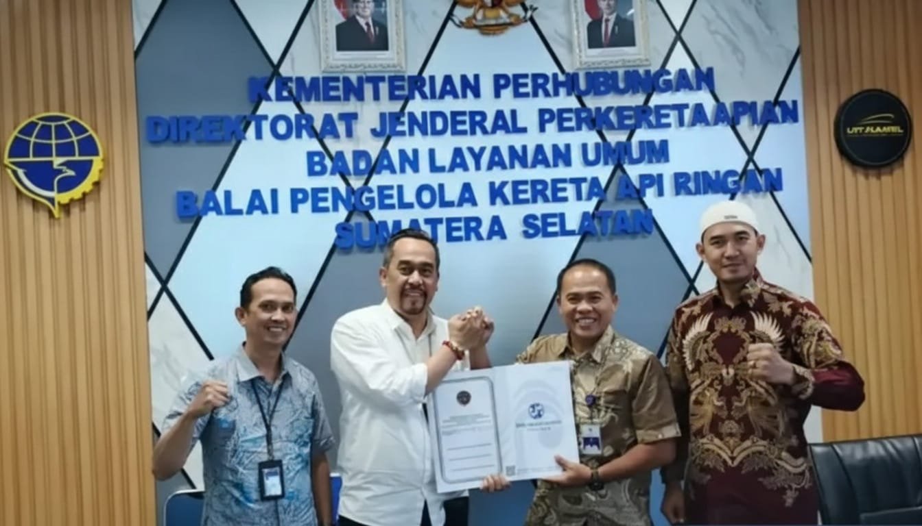 Jasaraharja Putera Hadirkan Perlindungan Asuransi bagi Penumpang LRT Sumatera Selatan