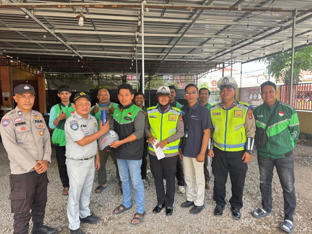 Jasa Raharja Cabang Bima Perkuat Keselamatan Berlalu Lintas melalui Koordinasi dan Edukasi Bersama Komunitas Grab Bima