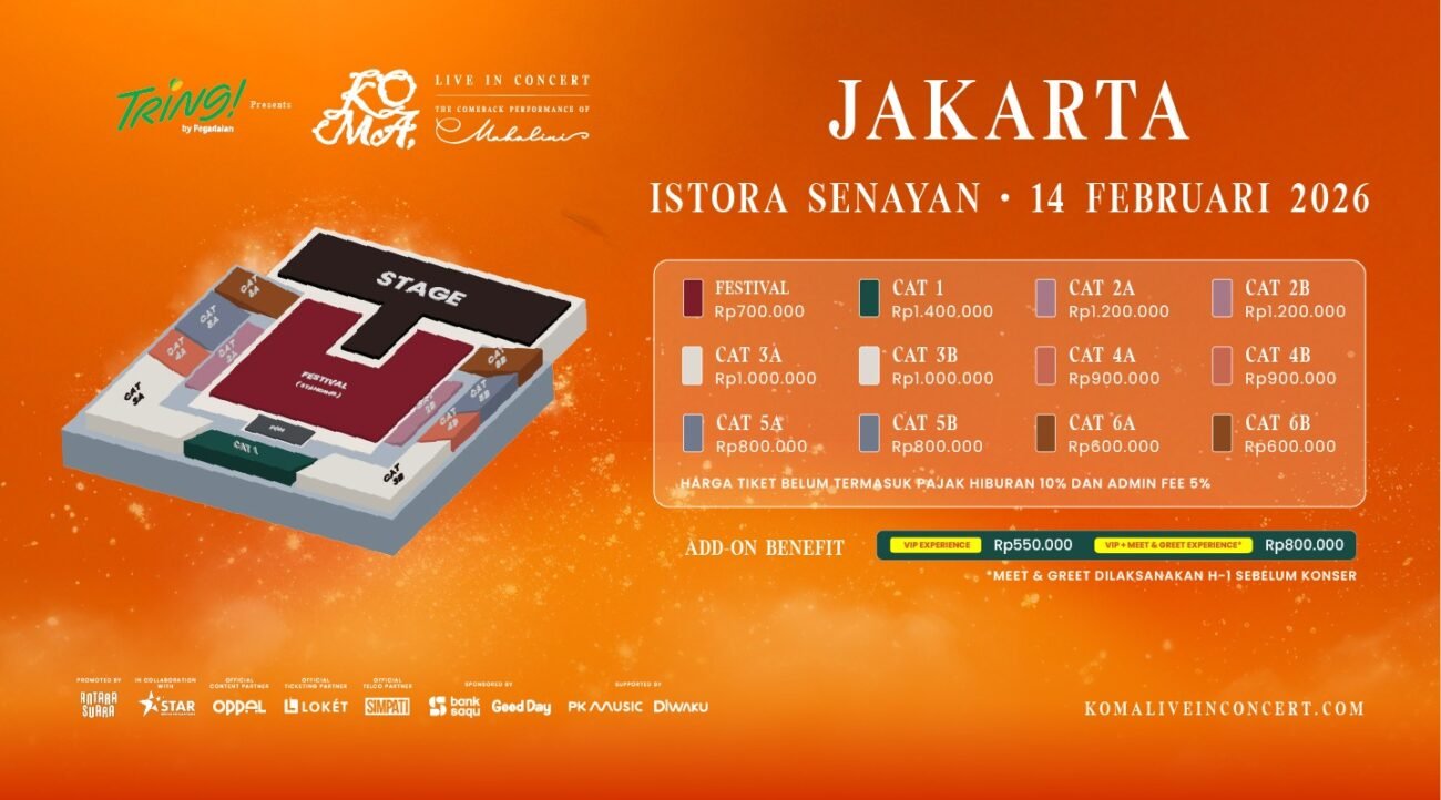 Tiket Fase 2 ‘KOMA Live in Concert’ Mahalini Jakarta Dibuka, Antusiasme Tinggi