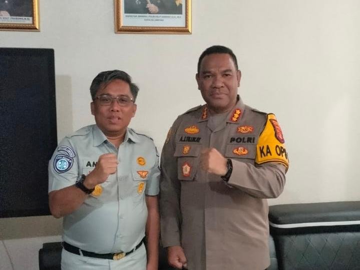 Jasa Raharja Wilayah Lampung Serahkan Hibah Pembangunan Pos Pelayanan Terpadu Begadang V untuk Dukung Siaga Lebaran 2026