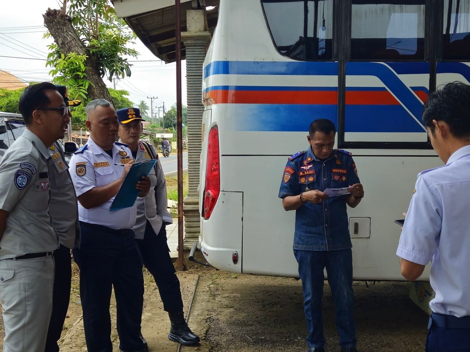 Jelang Angkutan Lebaran 2026, Jasa Raharja Cabang Metro bersama Mitra Gelar Ramp Check Armada 