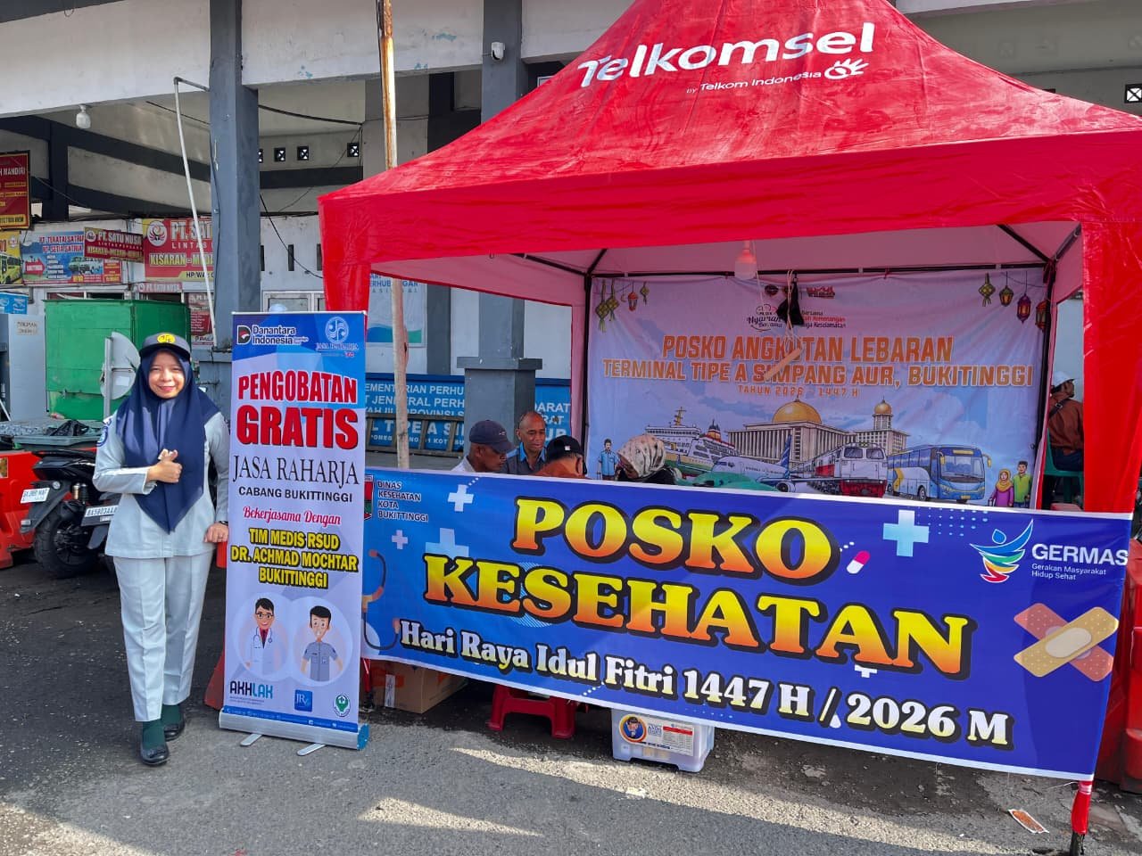 Jasa Raharja Sumatera Barat Gelar Pelayanan Kesehatan Gratis di Terminal Aur Kuning