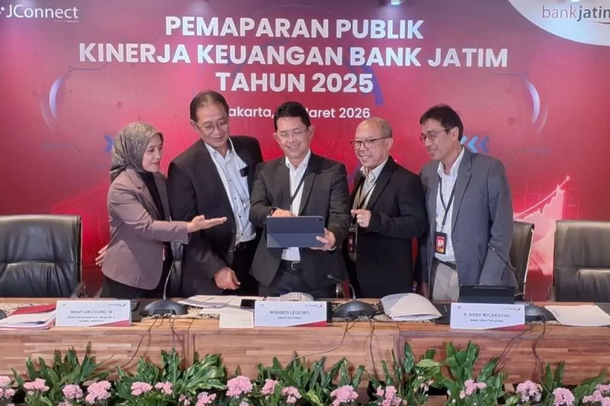 Kinerja Solid, Laba Bersih Bank Jatim Tembus Rp1,54 Triliun di 2025