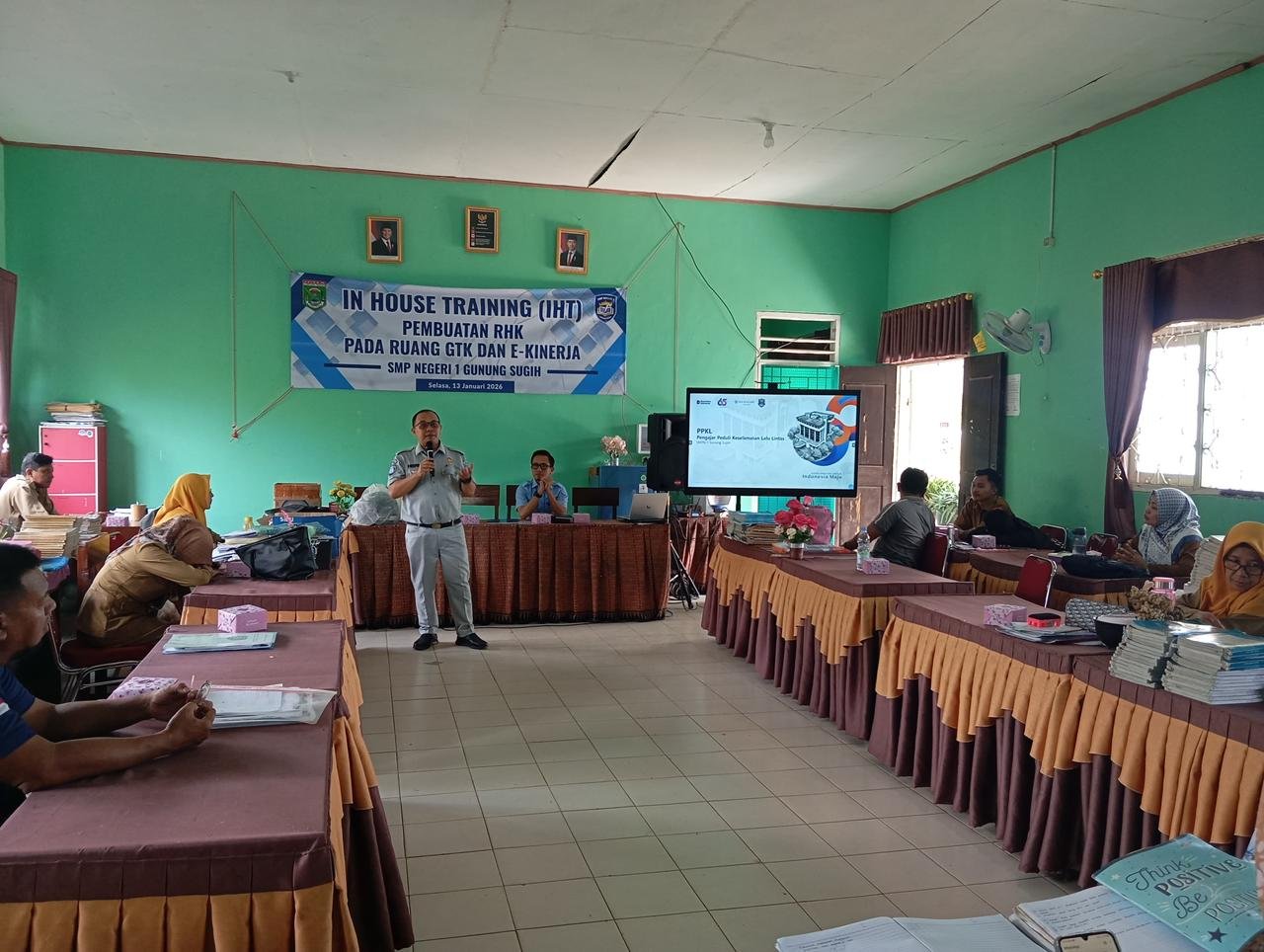 Sosialisasi PPKL di SMPN 1 Gunung Sugih, Dorong Keselamatan Pelajar dan Kepatuhan Pajak