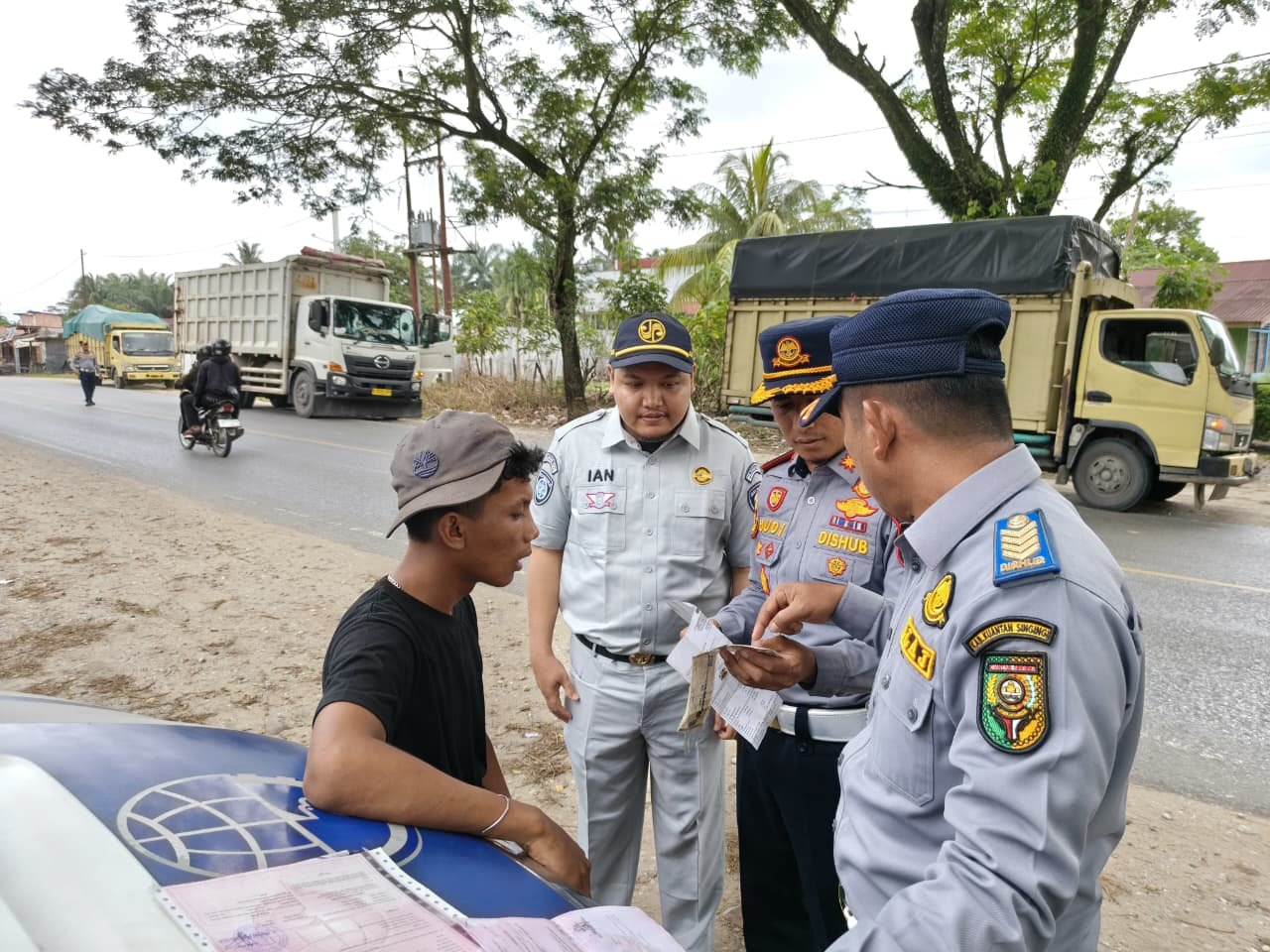 Jasa Raharja Kanwil Riau Bersama Kepolisian dan Dishub Lakukan Operasi Gabungan Tertib Lalu Lintas di Kuantan Singingi Dan Siak