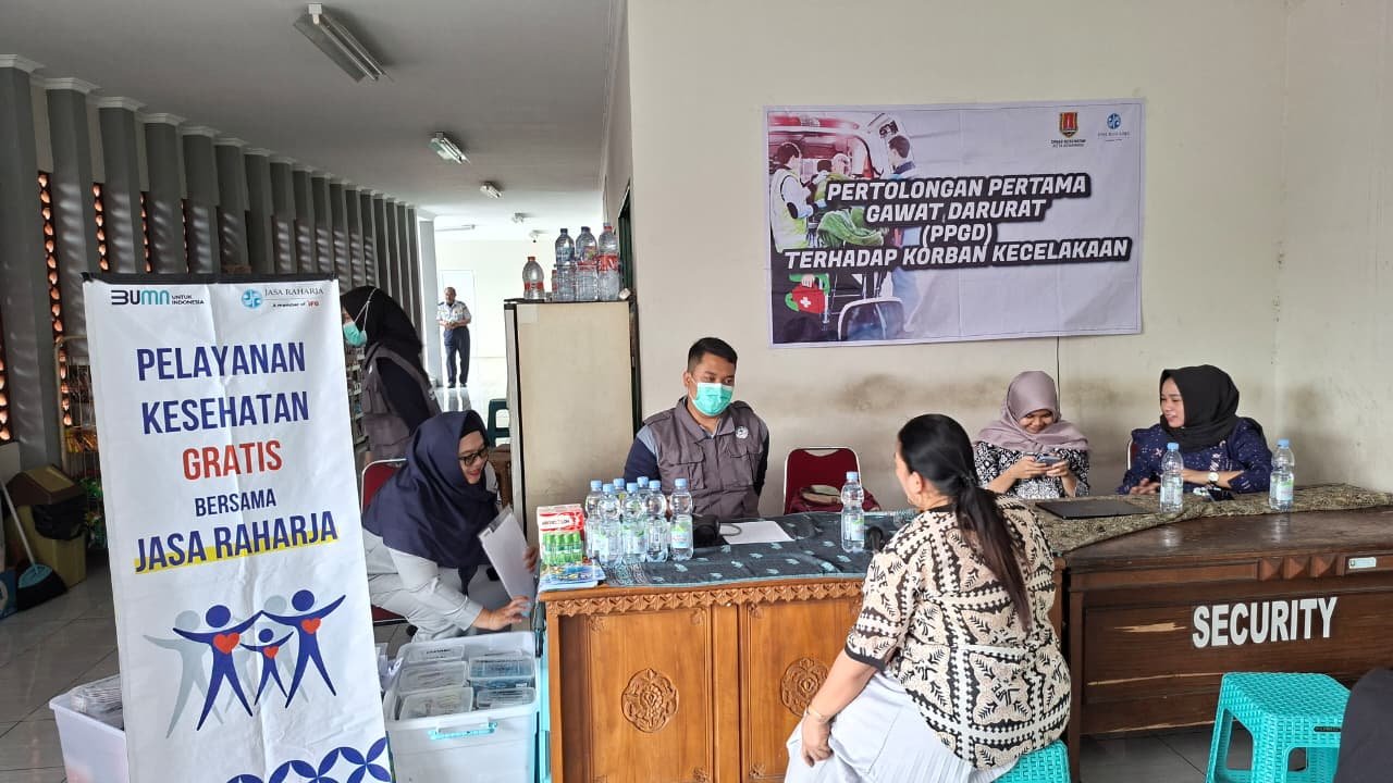 Jasa Raharja Cabang Semarang Dukung Sosialisasi PPGD dan Pelayanan Kesehatan di Terminal Cangkiran, Tingkatkan Kesiapsiagaan Darurat