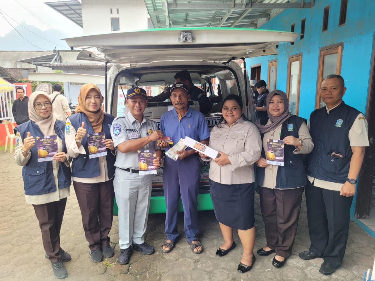 Sosialisasi Undian Logam Mulia Bagi Wajib Pajak,Jasa Raharja Cabang Malang Gelar BAPAK DESA di Kasembon