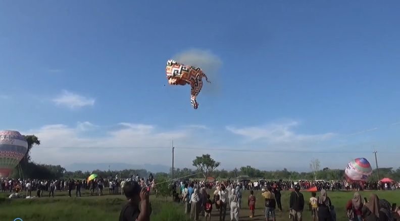 Viral Balon Udara Terbakar dan Jatuh Saat Festival, Ratusan Pengunjung Histeris Menyelamatkan Diri