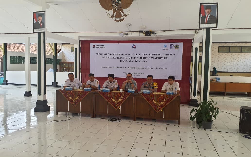 Jasa Raharja Cabang Magelang Ajak Aparatur Kecamatan dan Desa dalam Penguatan Keselamatan Transportasi Berbasis Domisili di Kecamatan Purworejo