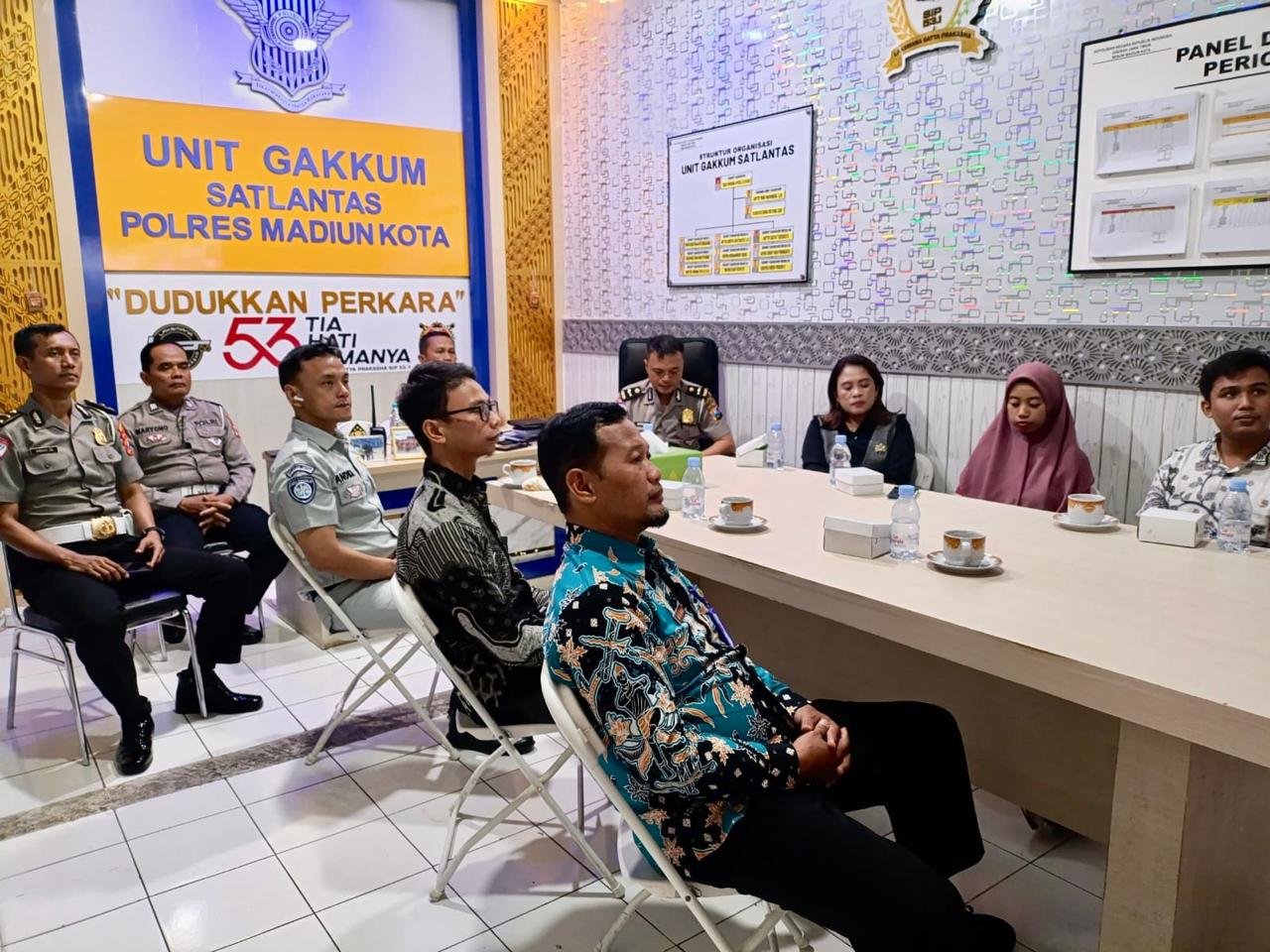 Jasa Raharja Madiun Hadiri Koordinasi Pelaksanaan Diklat Mengemudi Bersama Tim FLLAJ di Polres Madiun Kota