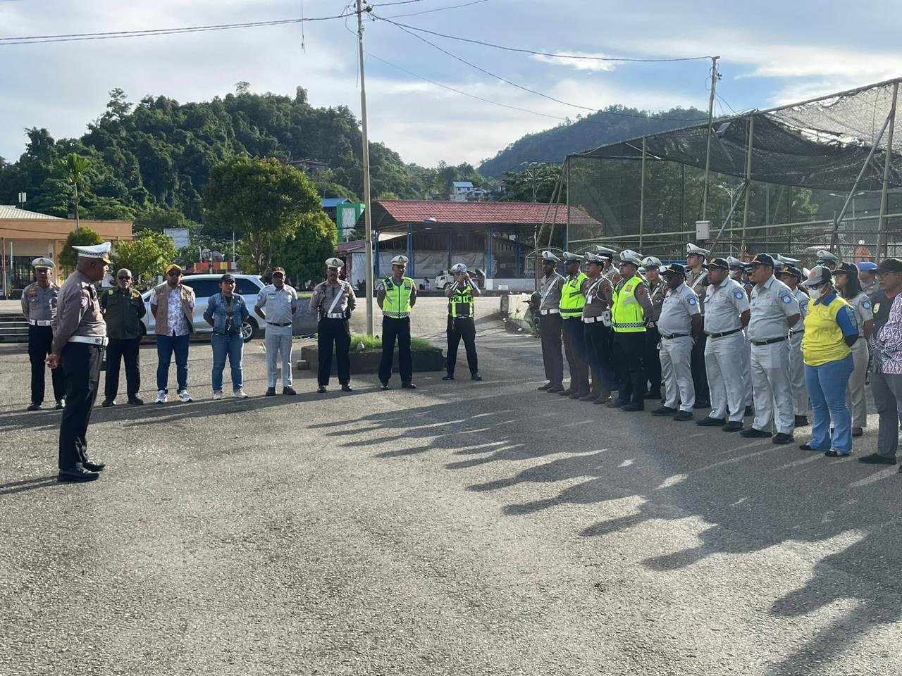 PT Jasa Raharja Kantor Wilayah Papua Bersama Ditlantas Polda Papua dan Bapenda Gelar operasi Gabungan di PTC Entrop