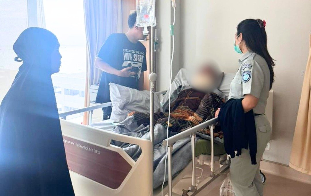 Gerak Cepat Jasa Raharja Sulsel Kunjungi Korban Laka di RSUP Kemenkes Makassar