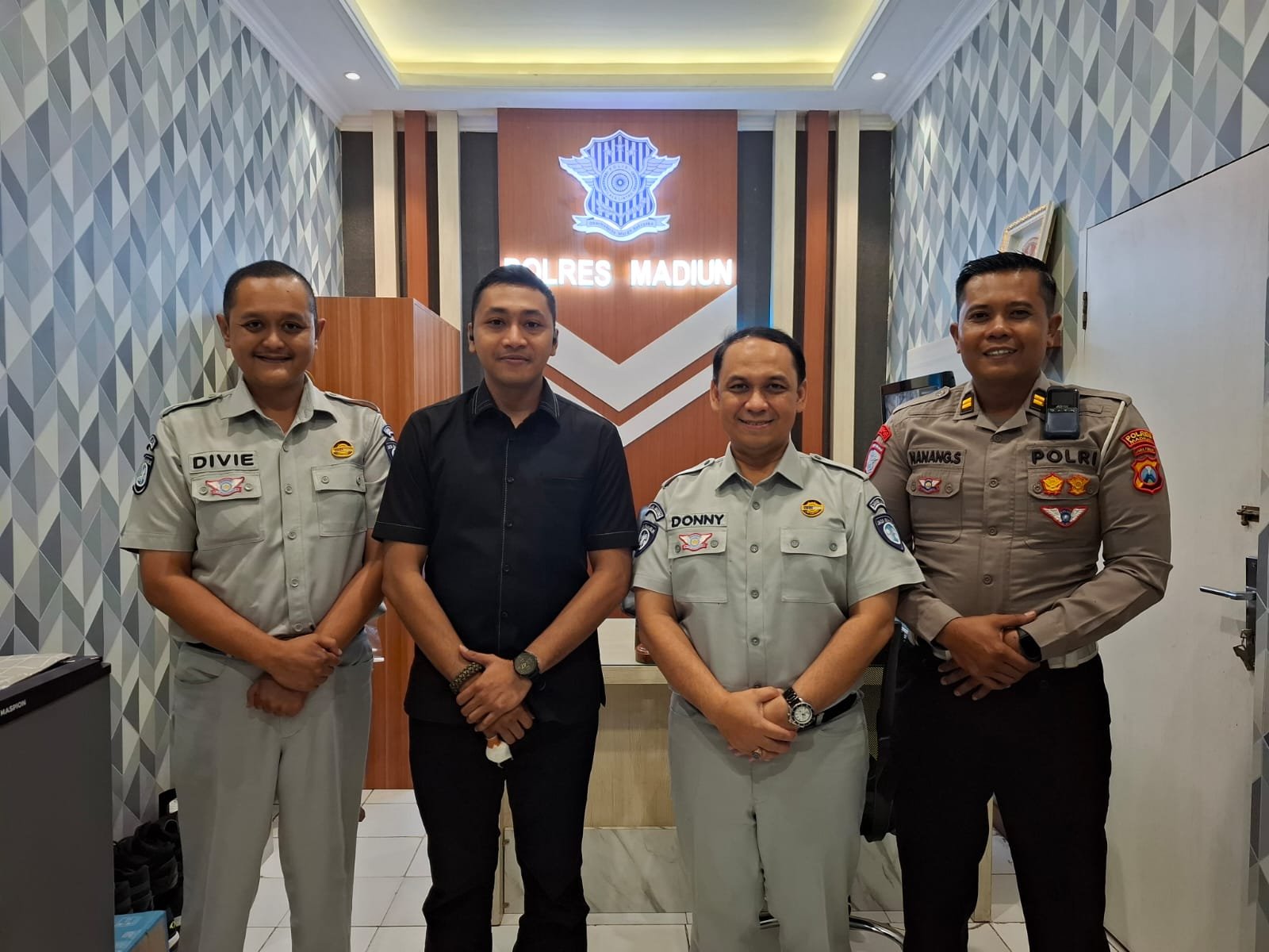 Tingkatkan Sinergi, Kepala Cabang Jasa Raharja Madiun Koordinasi dengan Kasat Lantas Madiun Kabupaten