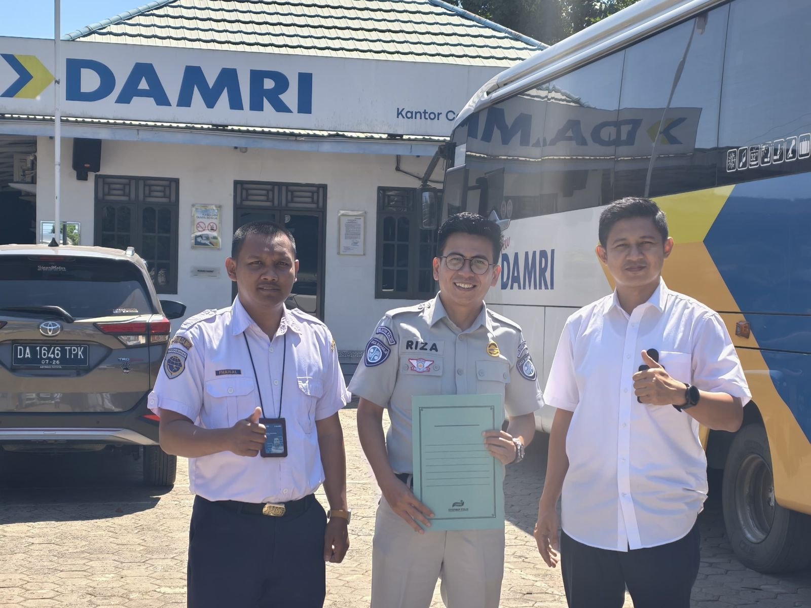 Jasa Raharja Kalsel Dukung Transportasi Publik Aman Lewat CRM Bersama DAMRI