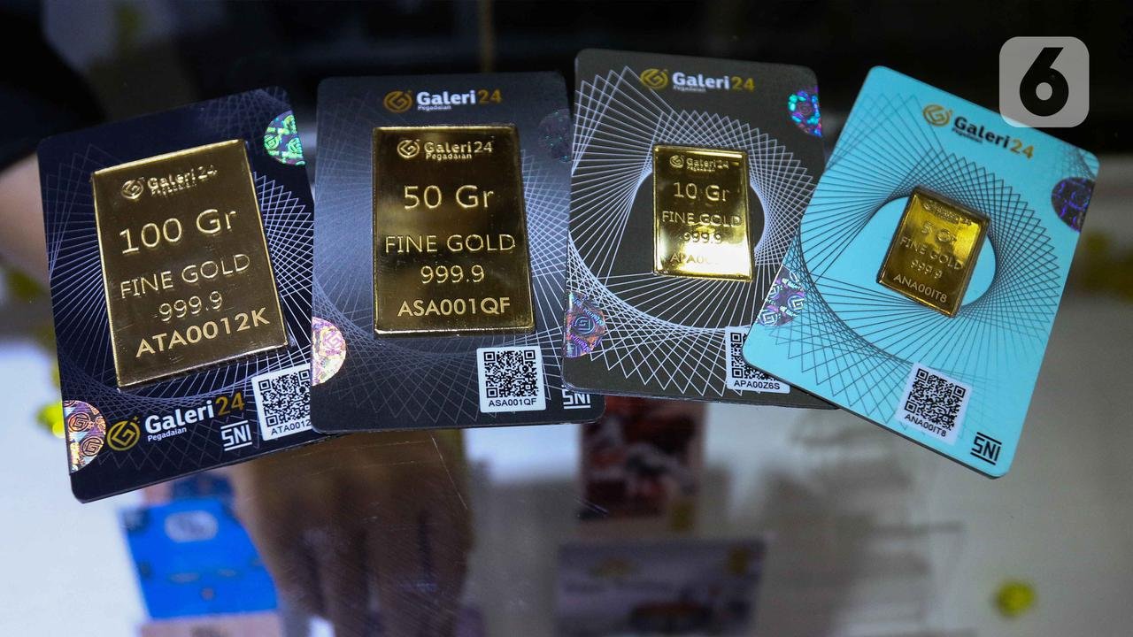 Daftar Harga Emas Antam, UBS, dan Galeri24 di Pegadaian Senin 18 Mei 2026