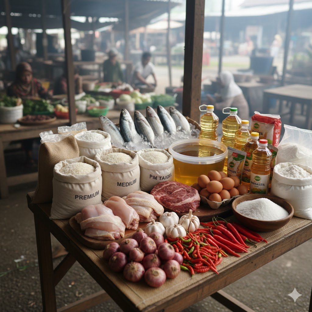 Daftar Harga Pangan Terbaru: Cabai Rawit, Beras hingga Daging Sapi Naik
