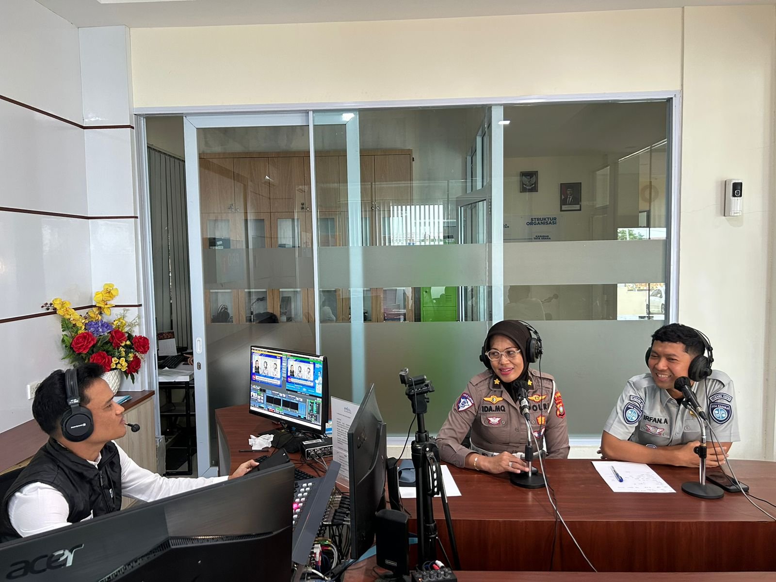 RRI Gelar Dialog Interaktif Keselamatan Berlalu Lintas dan Fitur Lapor Laka JRKu bersama Ditlantas Polda dan Jasa Raharja Kepri