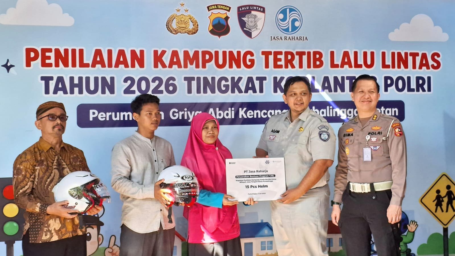 Jasa Raharja Dukung Penguatan Budaya Keselamatan melalui Kampung Tertib Lalu Lintas di Purbalingga