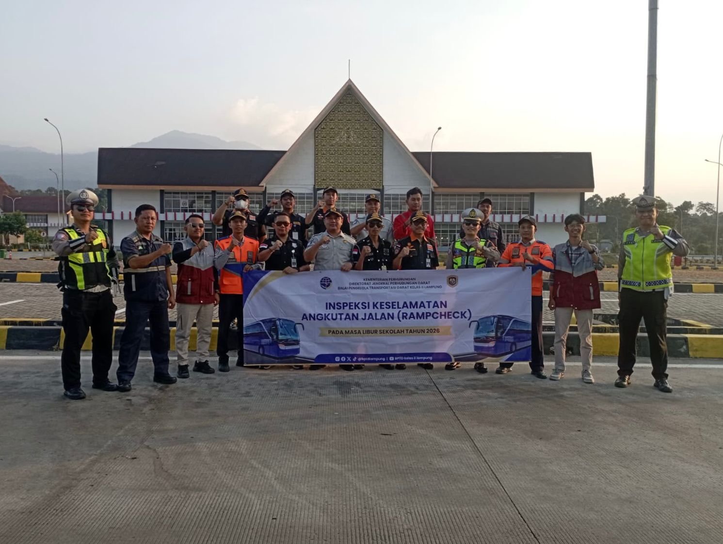 Rampcheck di Rest Area KM 20B, Jasa Raharja Perkuat Keselamatan Angkutan Umum Selama Libur Sekolah