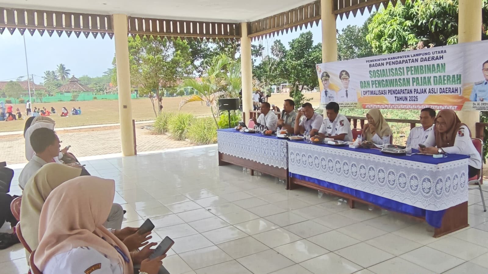 Jasa Raharja Kotabumi Bersama Tim Pembina Samsat Sosialisasikan Program Keringanan Pajak di Abung Semuli