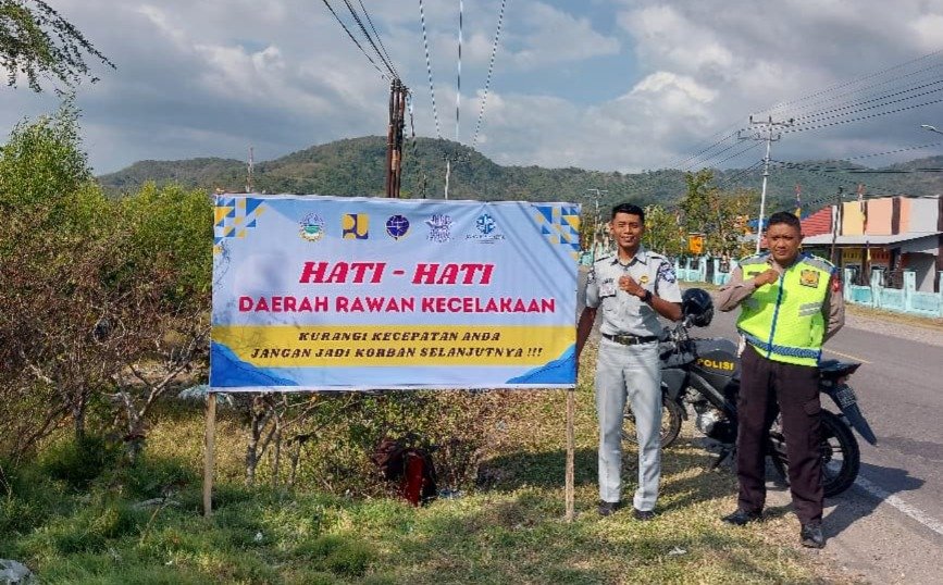 Jasa Raharja Cabang Sumbawa Hadirkan Edukasi Keselamatan Lalu Lintas di Beberapa Titik Strategis