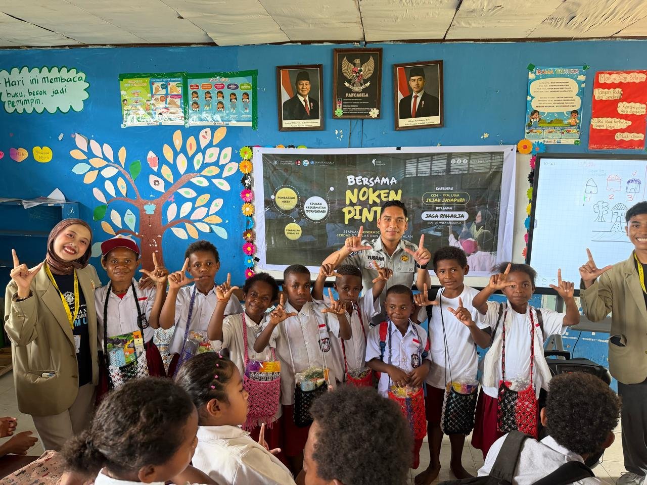 Jasa Raharja Papua Bersama KKN-PPM UGM Jejak Jayapura 2026 Edukasi Siswa SD Negeri Doyo Lama tentang Keselamatan dan Tertib Berlalu Lintas