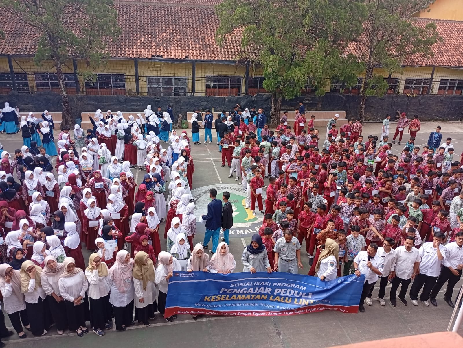 Jasa Raharja Cabang Tasikmalaya Sosialisasikan Keselamatan Berlalu Lintas pada Kegiatan MPLS di SMP Negeri 5 Kota Tasikmalaya