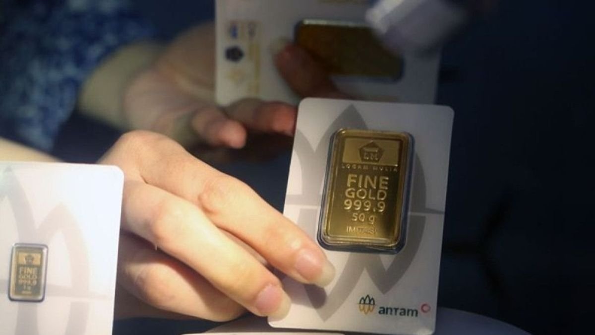 Harga Emas Antam Hari Ini Turun Lagi Rp20.000, Kini Rp2,615 Juta per Gram
