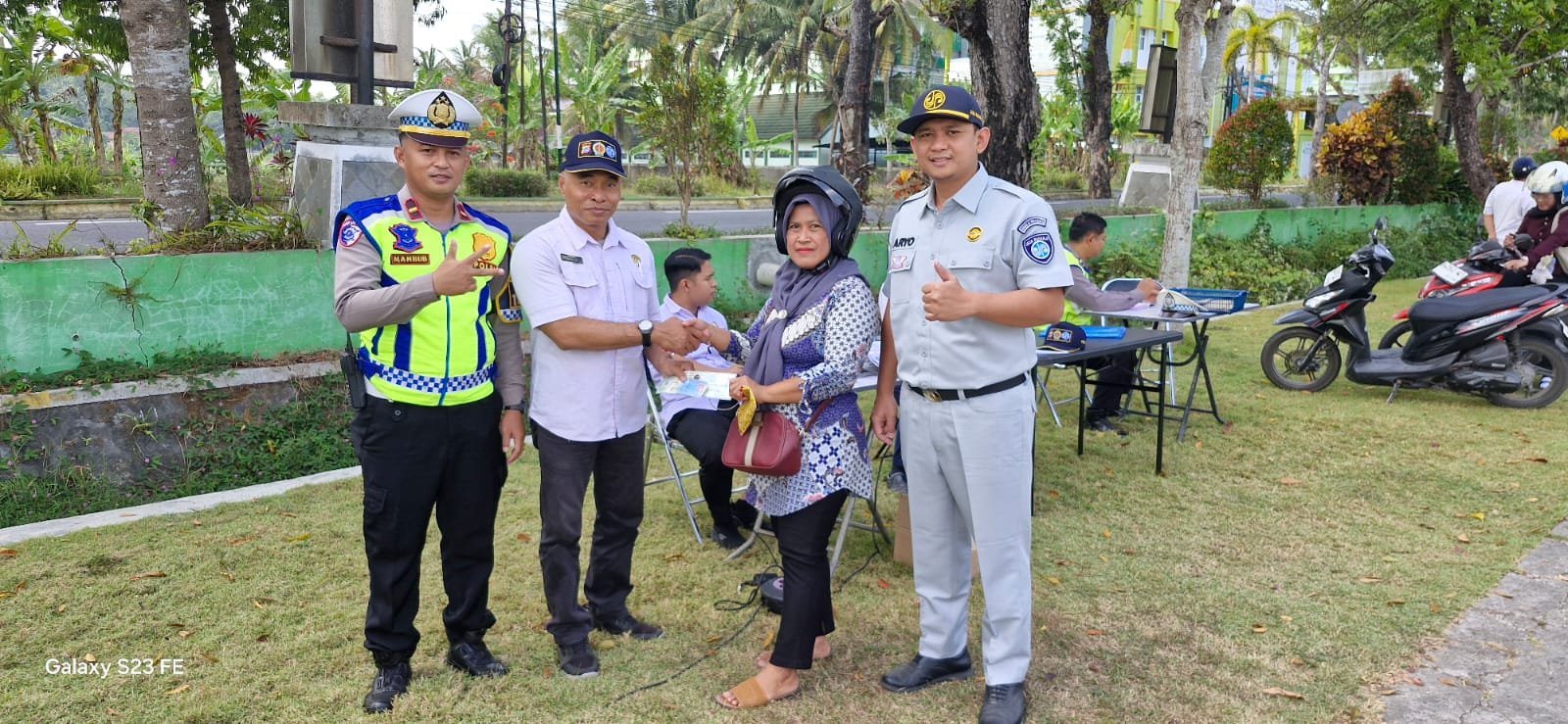 Perkuat Kesadaran Wajib Pajak, Operasi Gabungan Penertiban Kendaraan Digelar di Stadion Cangkring Kulon Progo