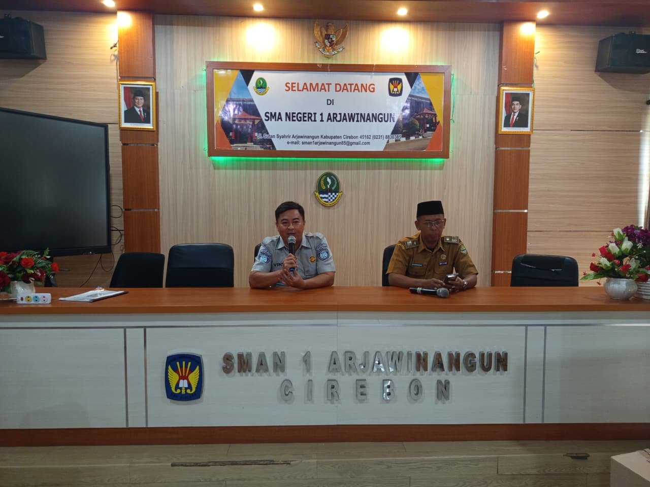 Upaya Keselamatan Lalu Lintas, PT Jasa Raharja (Persero) Cabang Cirebon Gelar Pengajar Peduli Keselamatan Lalu Lintas (PPKL) Di SMAN 1 Arjawinangun Kab Cirebon 