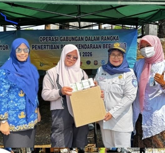 Jasa Raharja Bersama Tim Pembina Samsat Garut Gelar Operasi Gabungan di Kerkof