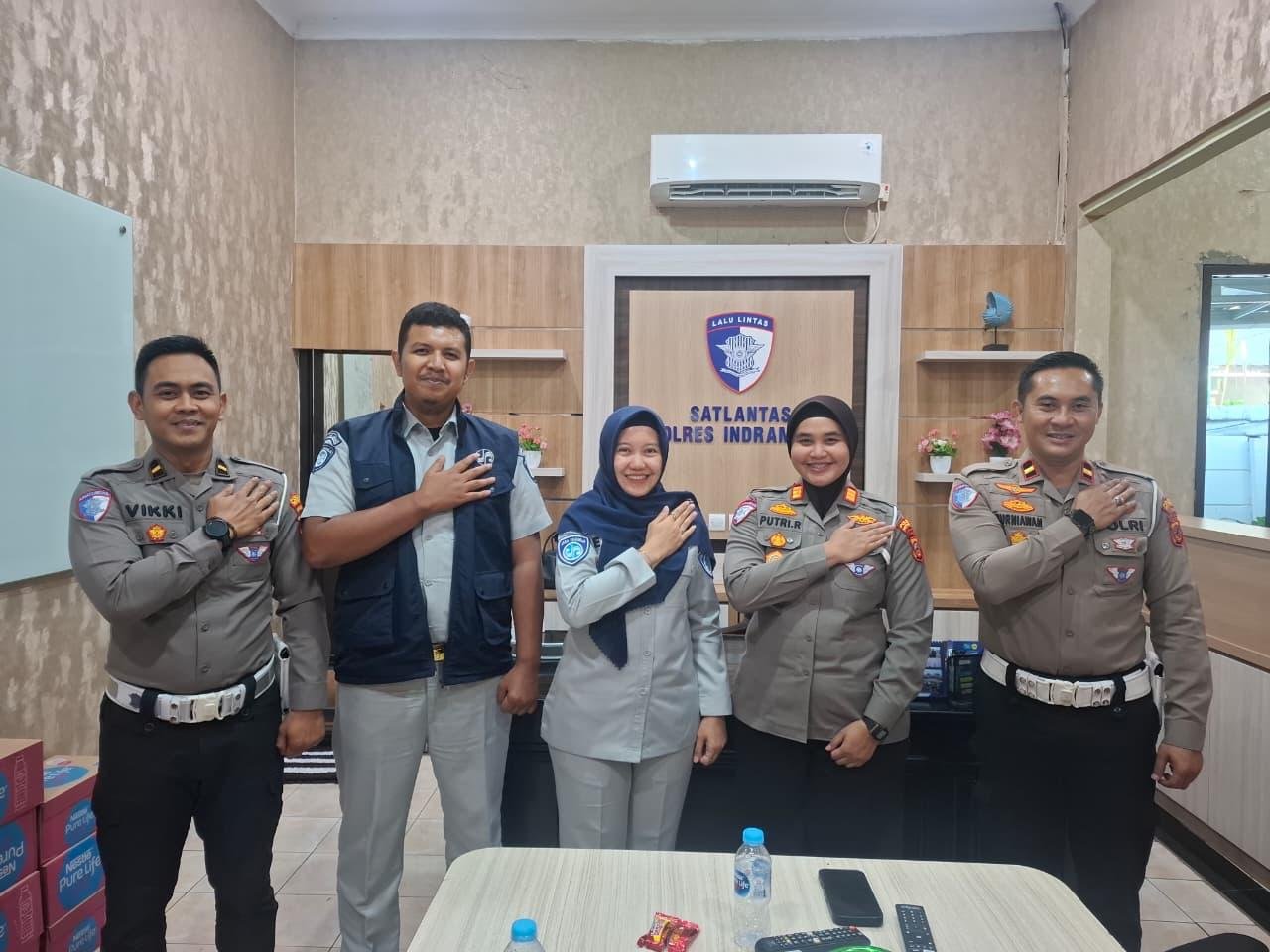Jasa Raharja Cabang Indramayu Bersinergi dengan Polres Indramayu Gencarkan Agenda Keselamatan Transportasi