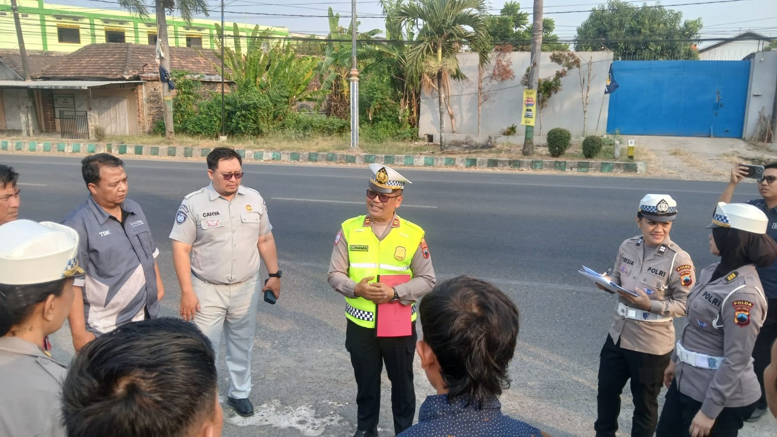 Jasa Raharja Pati Bersama Unit Gakkum Satlantas Polresta Pati Survei Titik Rawan Kecelakaan