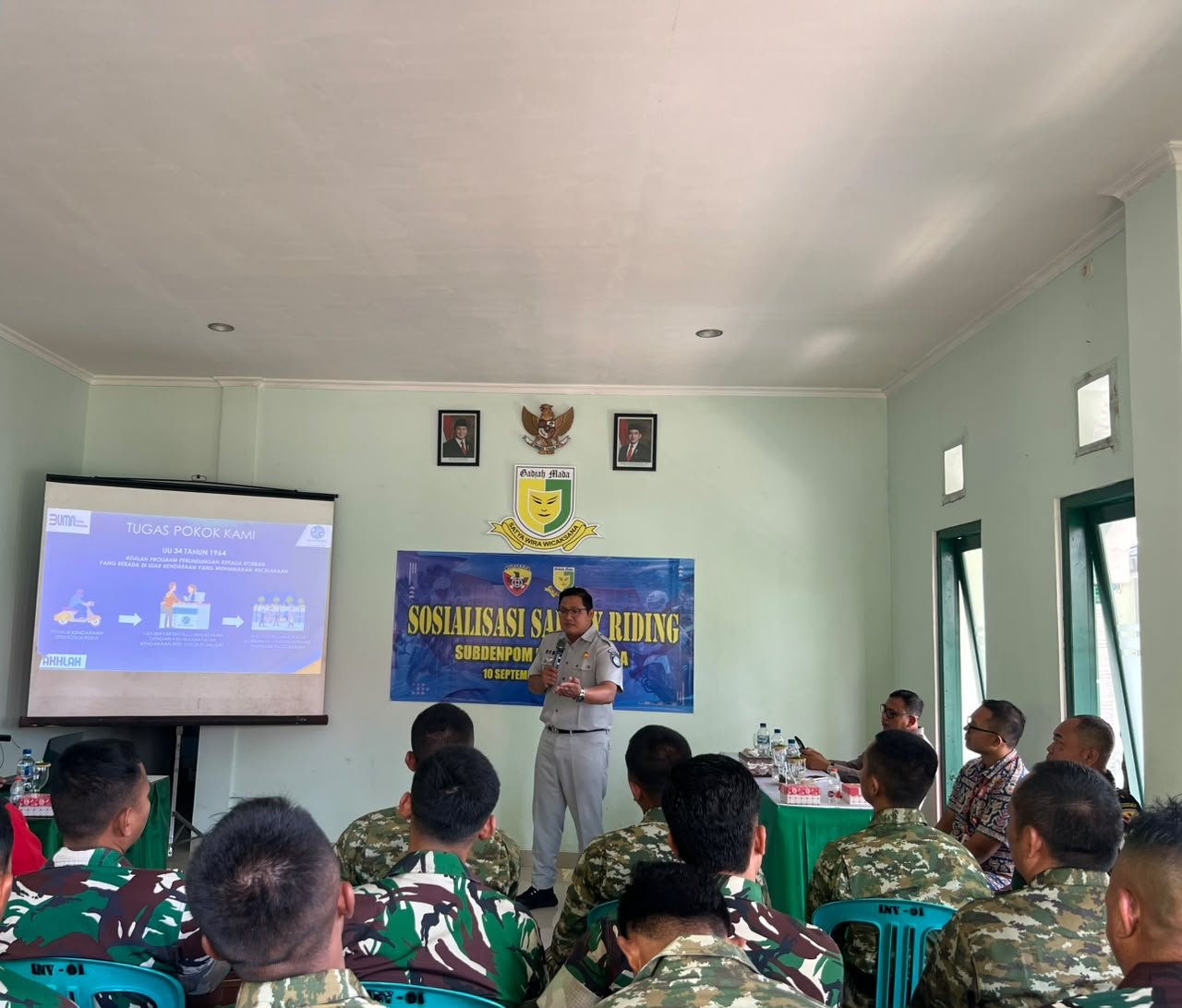Dari Prajurit untuk Keselamatan Jalan,Jasa Raharja dan Polres Jembrana Gelar Edukasi Safety Riding