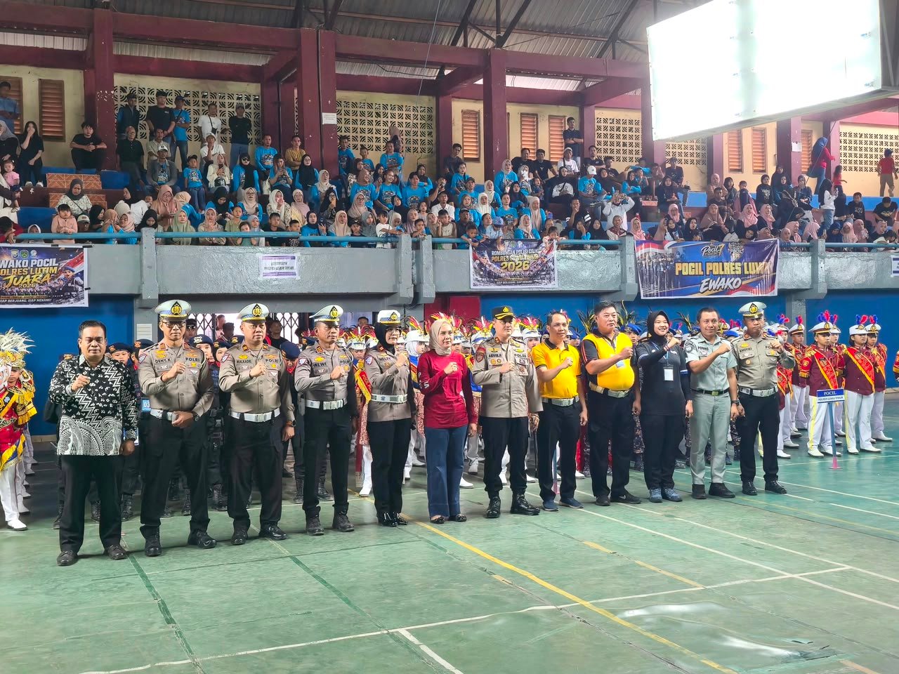 Dukung Generasi Tertib Berlalu Lintas Sejak Dini, Jasa Raharja Palopo Turut Hadir Dan Sukseskan Lomba Polisi Cilik di Kota Palopo