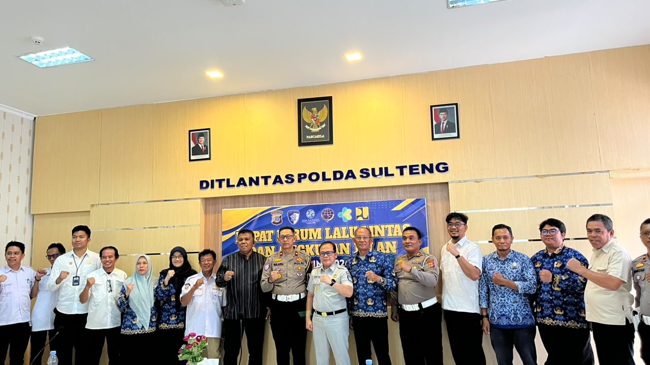 Jasa Raharja Kantor Wilayah Sulawesi Tengah Dorong Sinergi Lintas Sektoral melalui Rapat FLLAJ