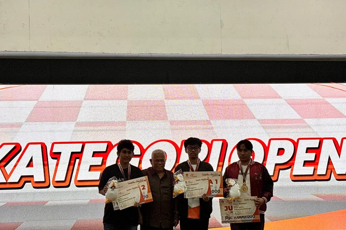 Fabian Glen Juara JAPFA Chess Festival 2026 Kategori Open dengan 7,5 Poin