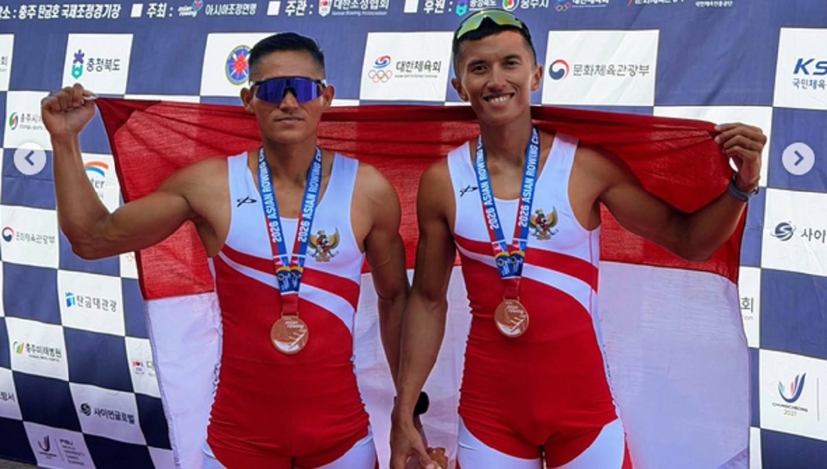 Rafiq/Ali Raih Medali Perak Lightweight Double Sculls Asian Games 2026